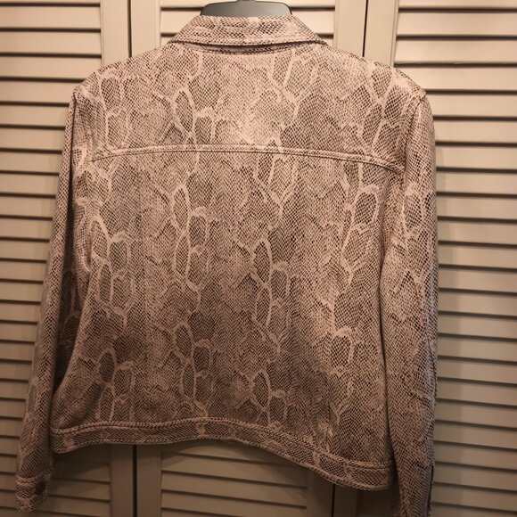 Ruby Road Snake Skin faux leather Jacket. - Picture 2 of 2